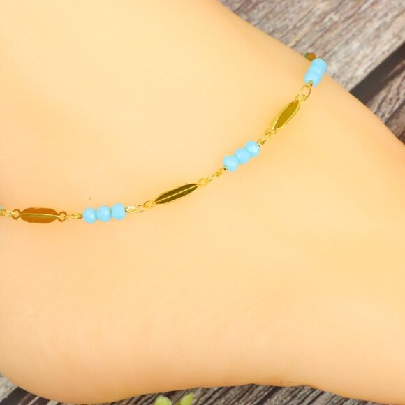 "Elegant Handmade Anklet – Delicate Jewelry for Women, MAR091130 - Picture 2 of 10
